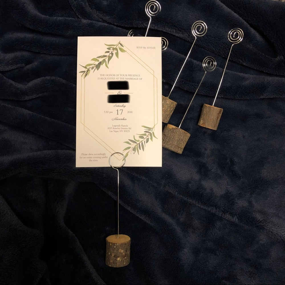 Decorative Wooden Card Holders